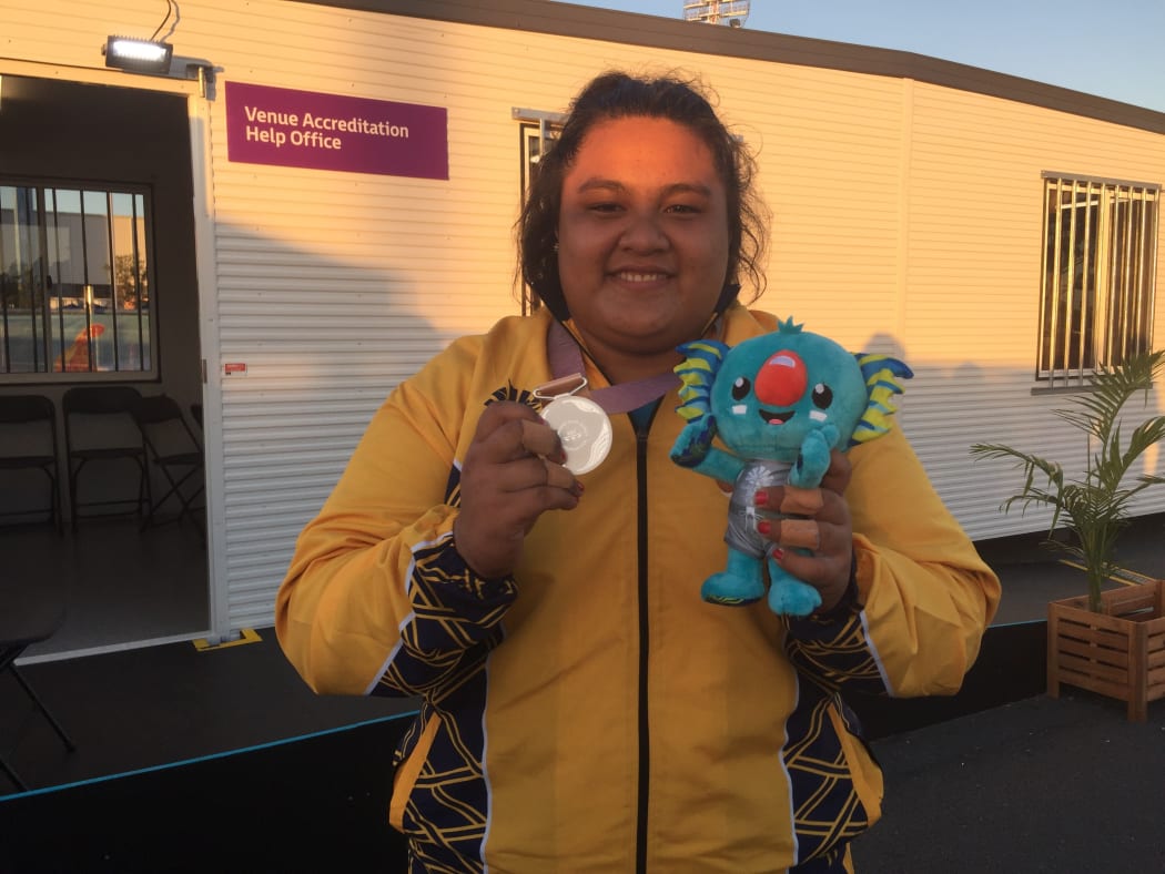 Nauruan weightlifter Charisma Amoe-Tarrant won silver on the Gold Coast.