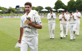 Black Caps all-rounder Colin de Grandhomme on debut