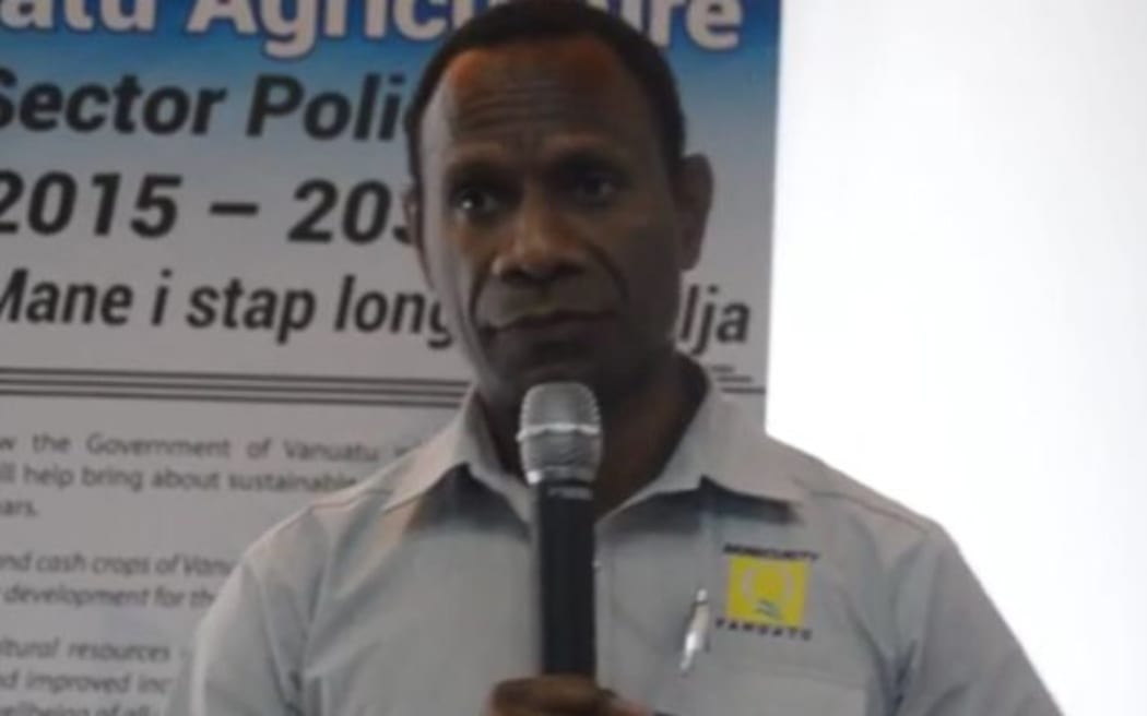 Vanuatu's Biosecurity head, Timothy Tumukon