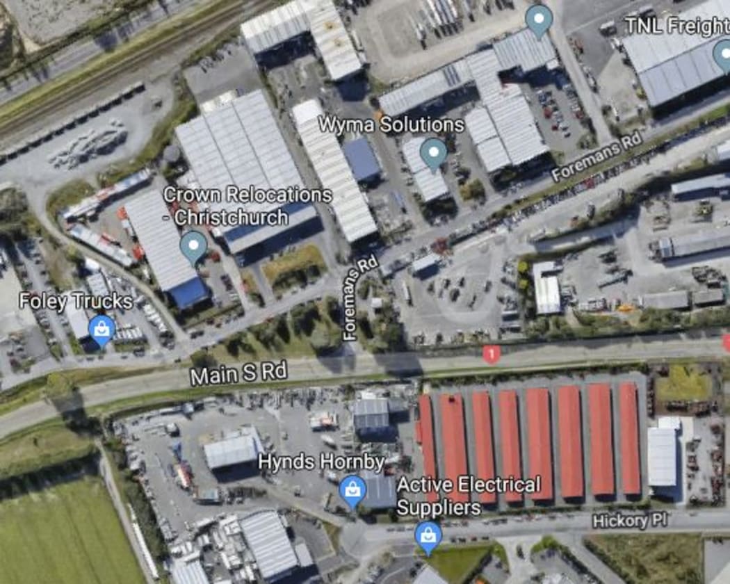 A serious crash took place on the corner of Main South Road and Foremans Road in Hornby, Christchurch.