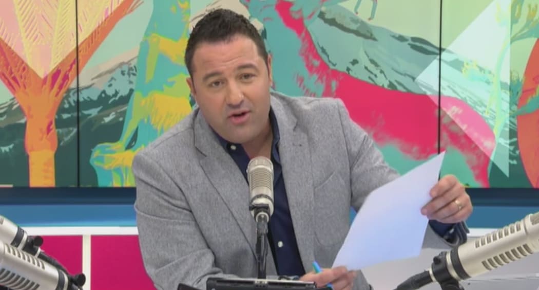TV3's Duncan Garner reads Sky's statement announcing free-to-air coverage of the Americas Cup.