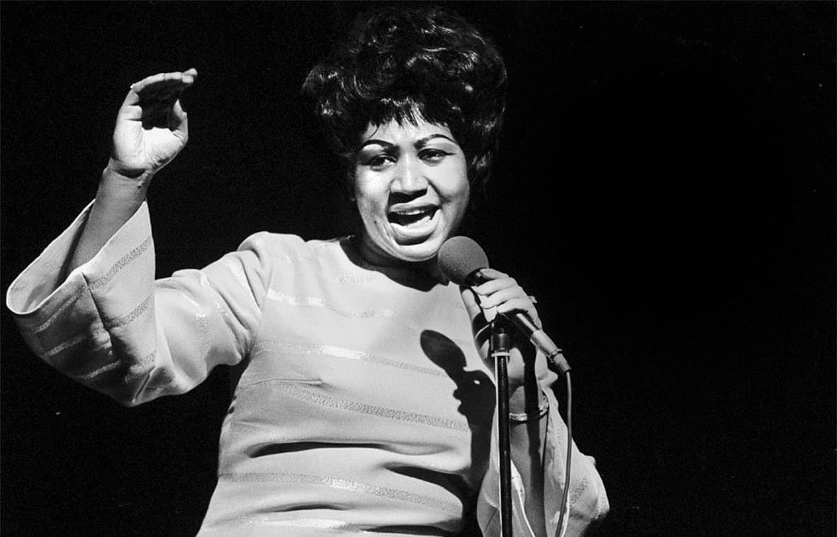 Aretha Franklin in Stockholm, Sweden.