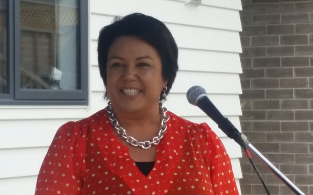 Paula Bennett at the opening of a new social housing development in Glen Eden.