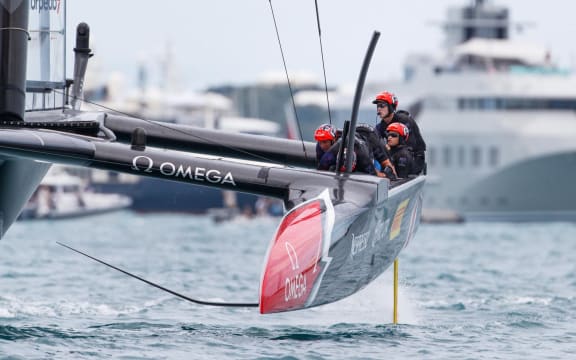 Team New Zealand have won five races against Oracle Team USA in Bermuda.