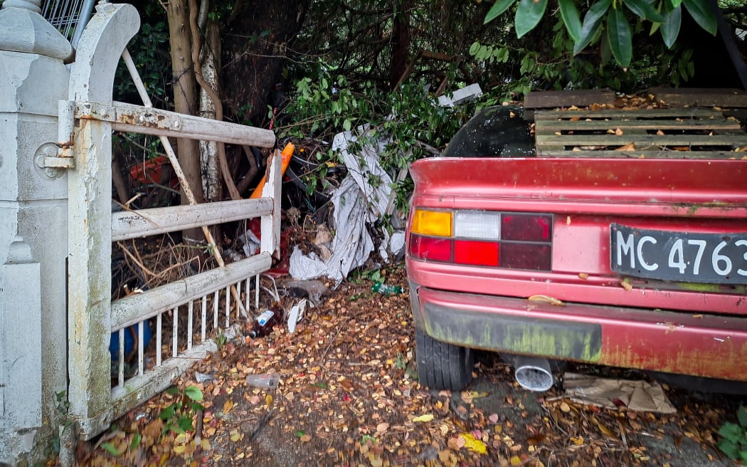 The Garfield Street property in Dundein owned by Peter Robb
NZME photograph by Ben TOmsett 19 April 2024