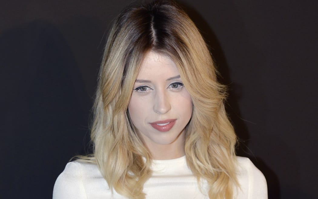 Peaches Geldof at a fashion show in Paris in February.
