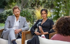 Price Harry and Meghan in conversation with Oprah Winfrey.
