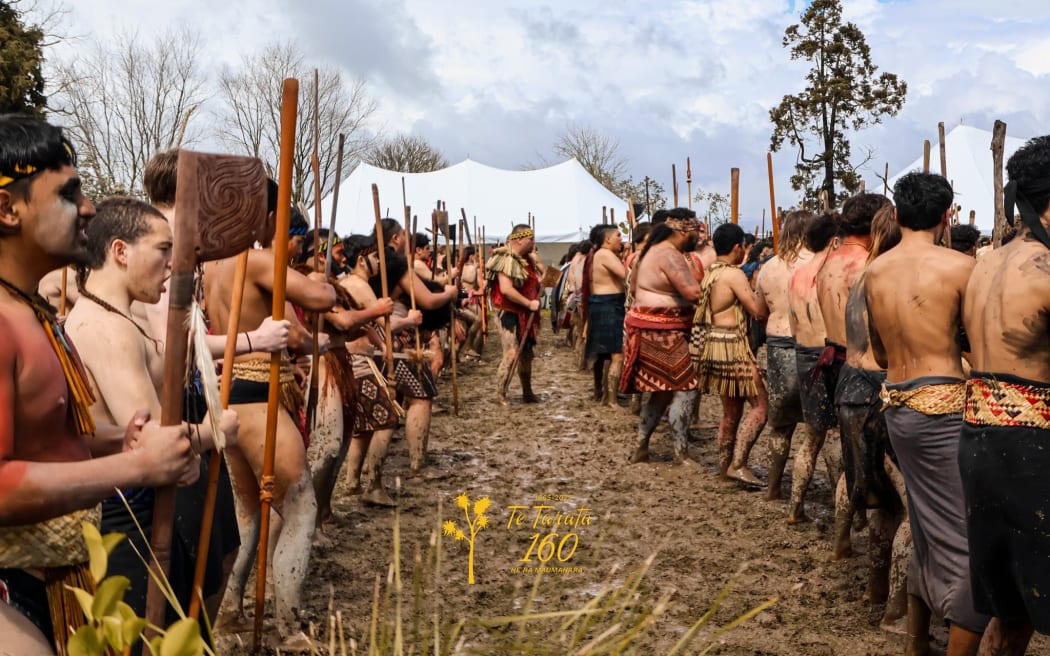 The haka pōwhiri was led by Tama Hata and coordinated by Dr Haturini McGarvey