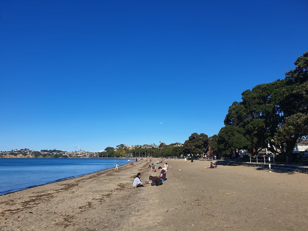 People out and about at Kohi beach.