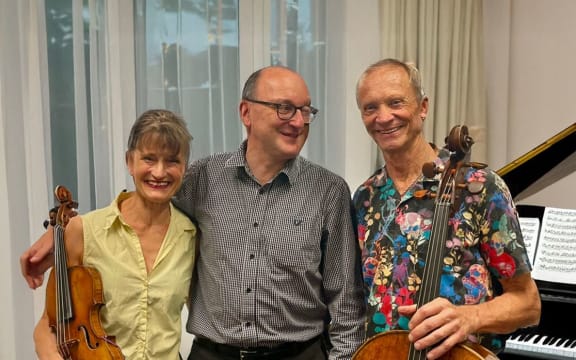 Korimako Trio. From left: Helene Pohl, Michael Endres, Rolf Gjeltsen.