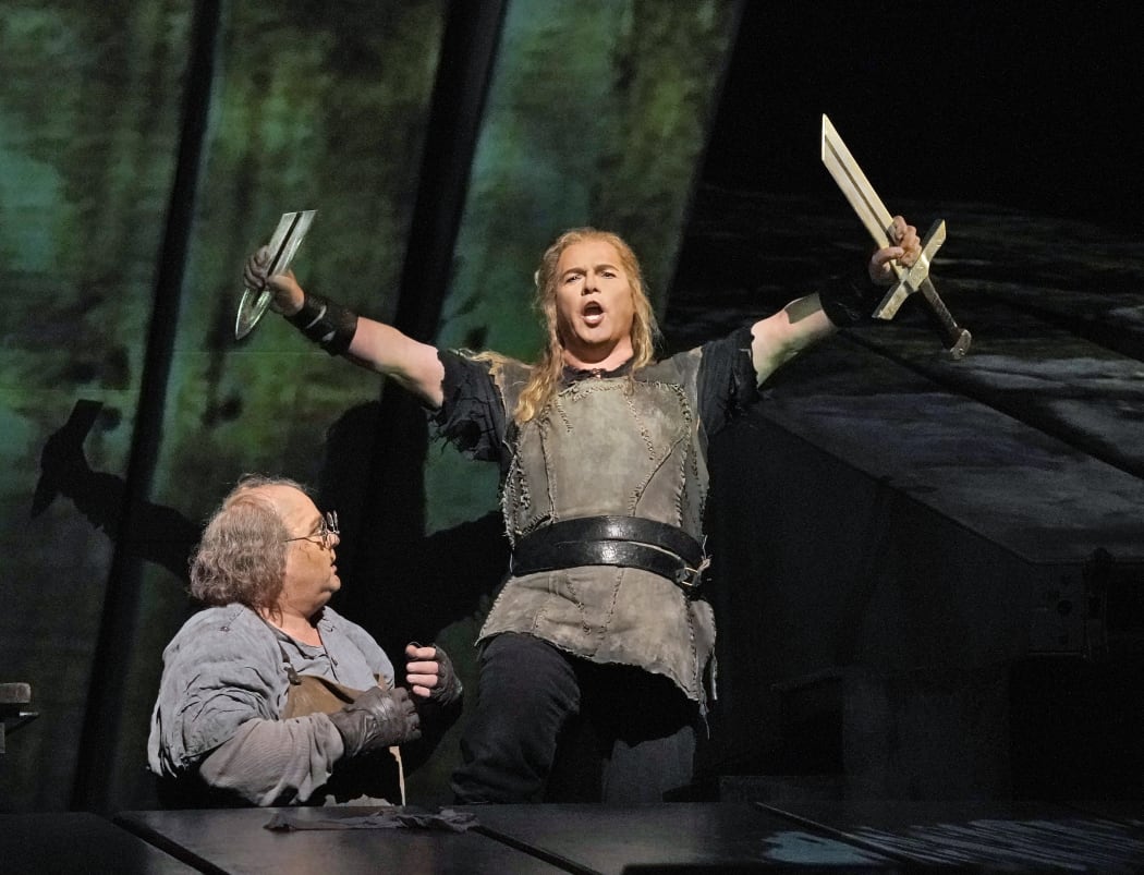 Gerhard Siegel as Mime and Stefan Vinke as Siegfried at The Met
