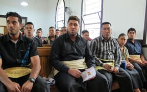 Members of the Tupou Tertiary Institute Choir from Tonga.
