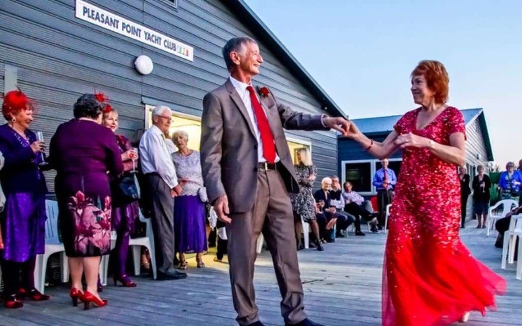 Joy and David Wickham's first dance at their 2019 wedding.