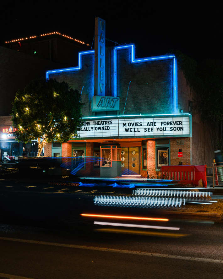 "Where did we fall in love with the movies? At the movie theatre."