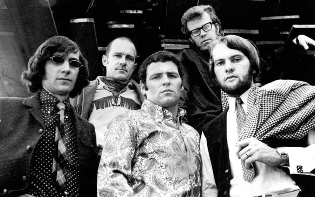 The Brew: Doug Jerebine, Bob Gillett, Tommy Ferguson, Yuk Harrison and Trix Willoughby in early 1967.