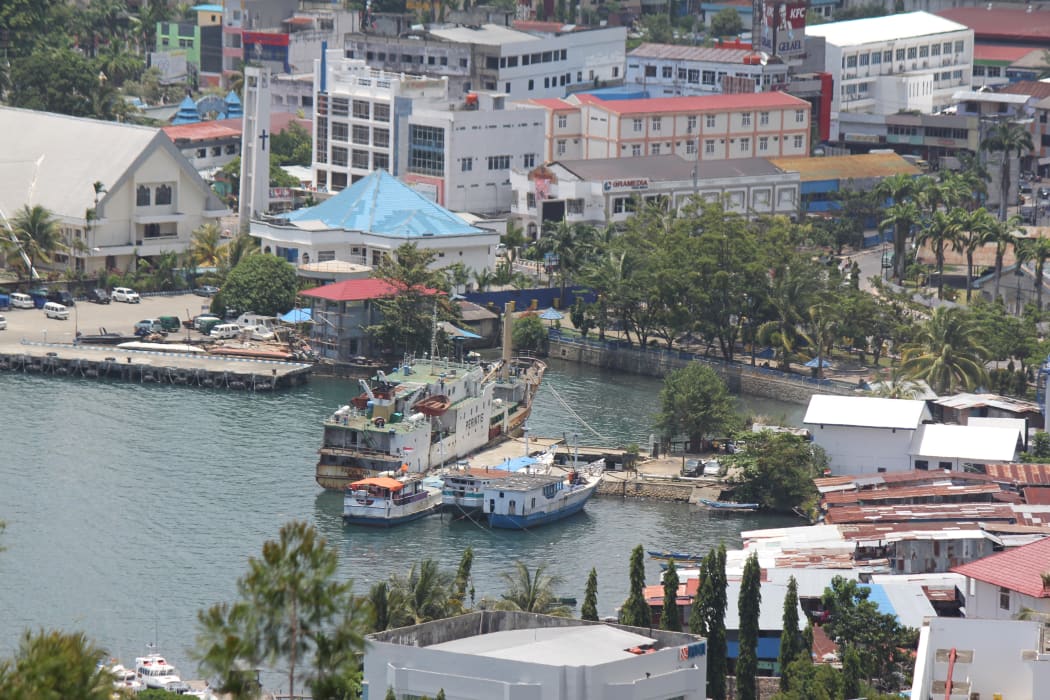 Jayapura harbour, Papua province, Indonesia.