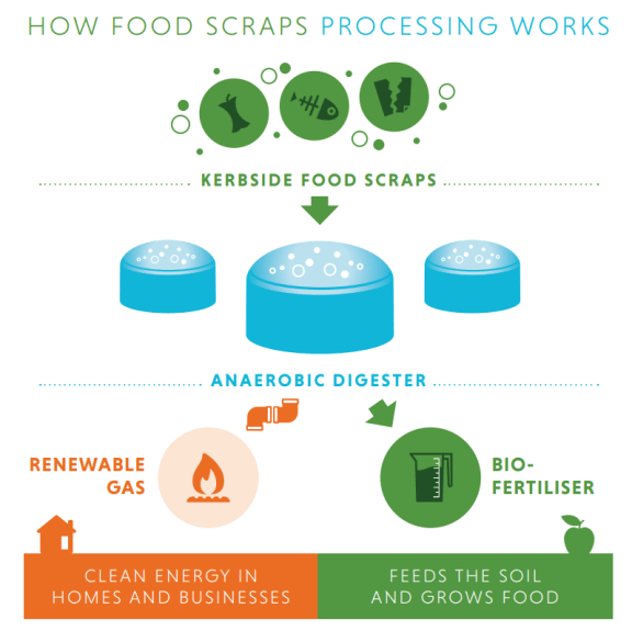 How the biogas process works.
