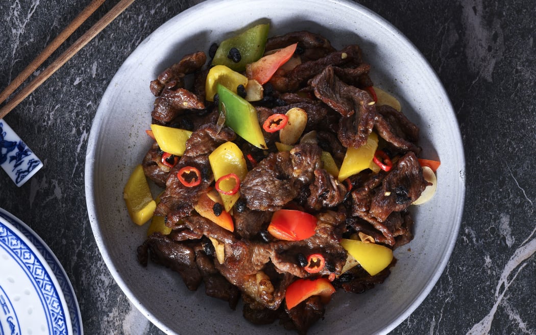 Spicy Black Bean Beef - a recipe by Sam Low from his cookbook Modern Chinese