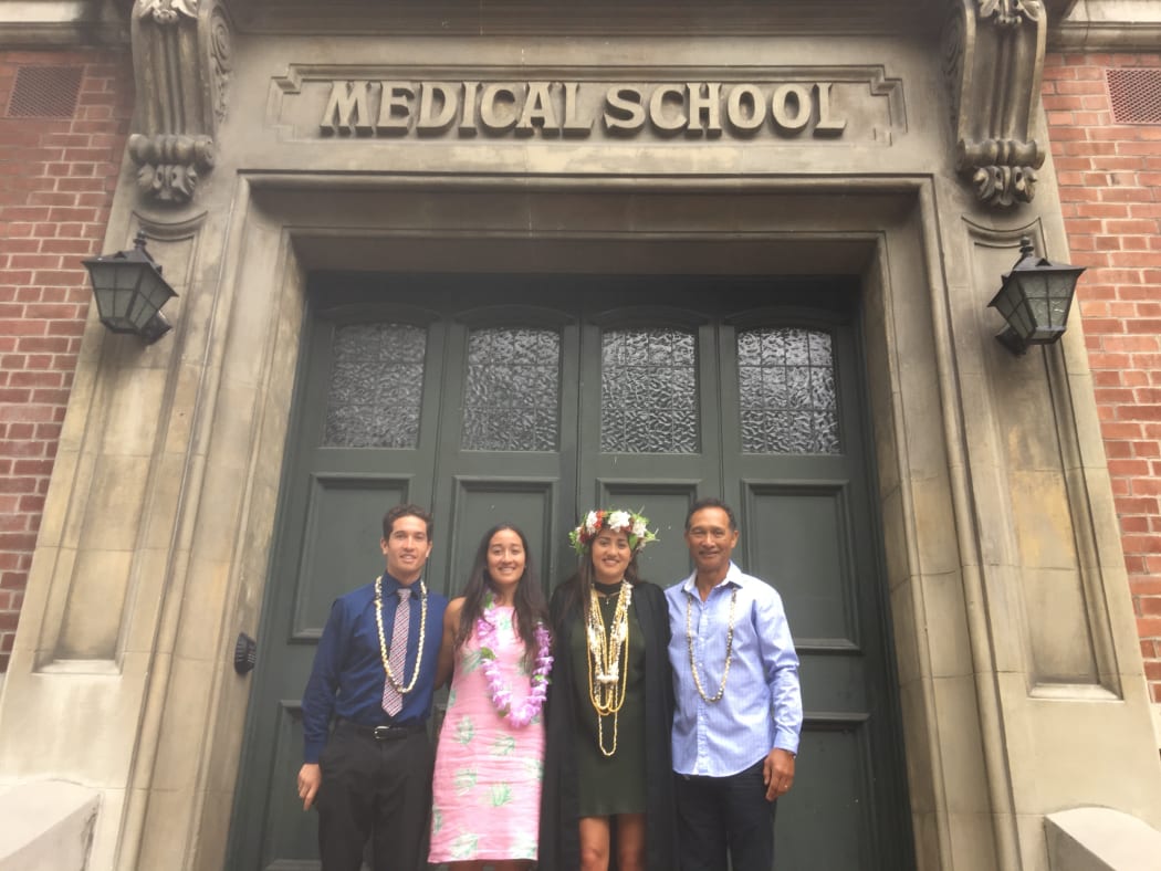The Nicholas family are all medical professionals: siblings Bryden, Ella, Jane and father Rob.