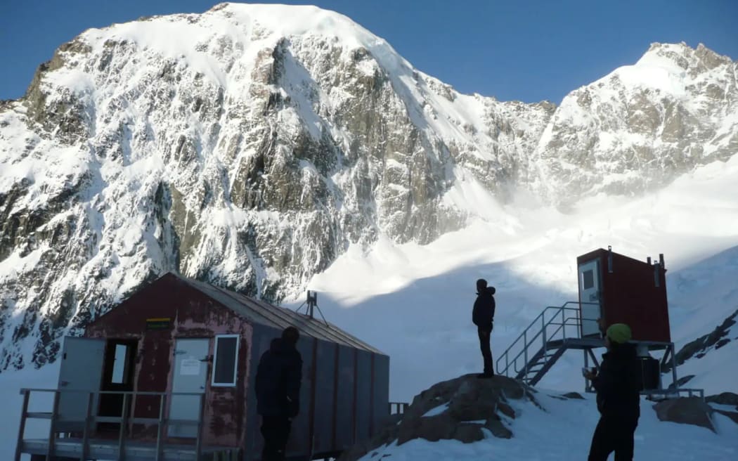 The Department of Conservation's Empress Hut on Aoraki / Mount Cook.