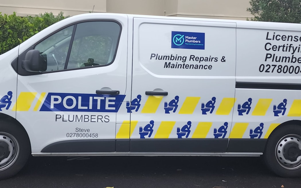 Polite Plumbers' vans have been mistaken for a police van in Auckland.