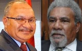 Peter O'Neill and Sir Mekere Morauta.