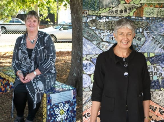 Sandra Aitken and Carolyn Marino