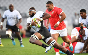 Fiji Flanker Semi Kunatani impressed with the ball in hand against Tonga