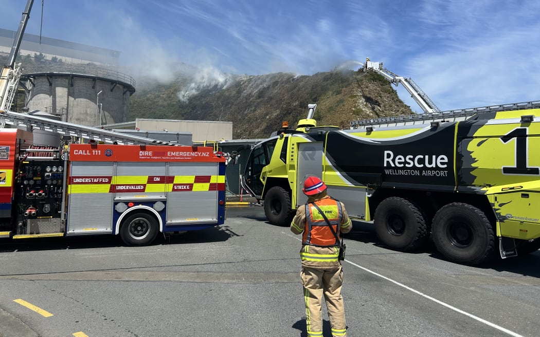 Fire and Emergency said crews have been sent to a vegetation fire near the Moa Point Inlet Pumping Station, near Wellington Airport.