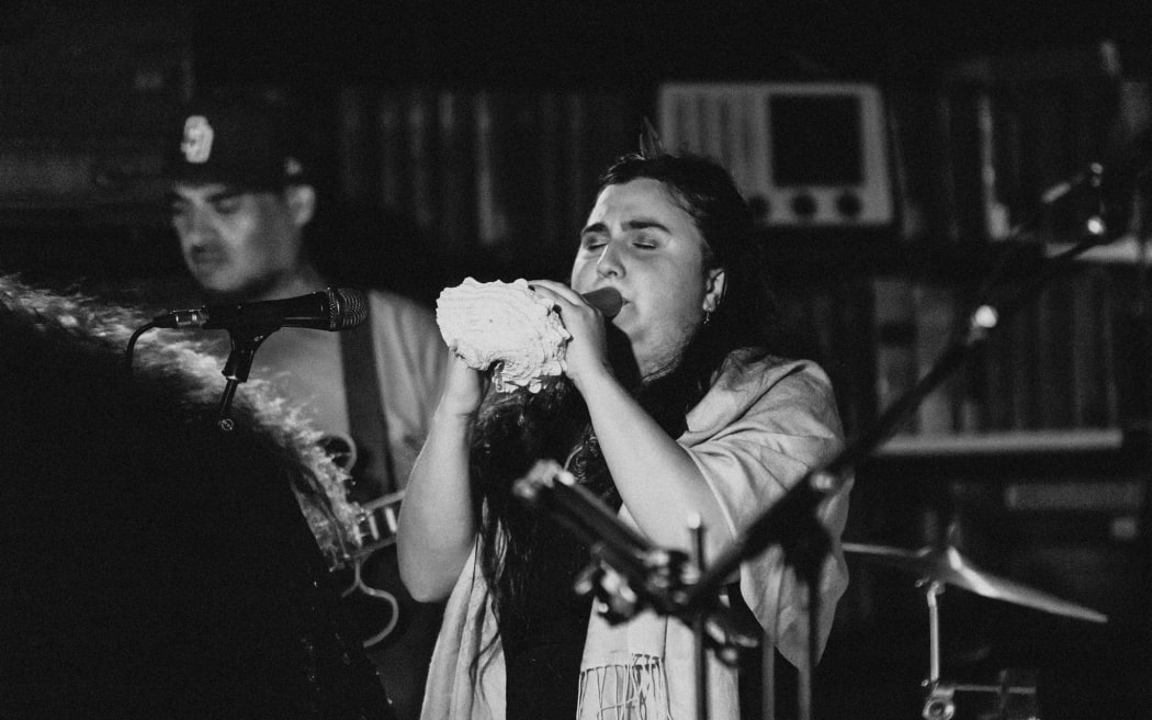 Ruby Solly on taongo pūoro at the 2023 Wellington Jazz Festival