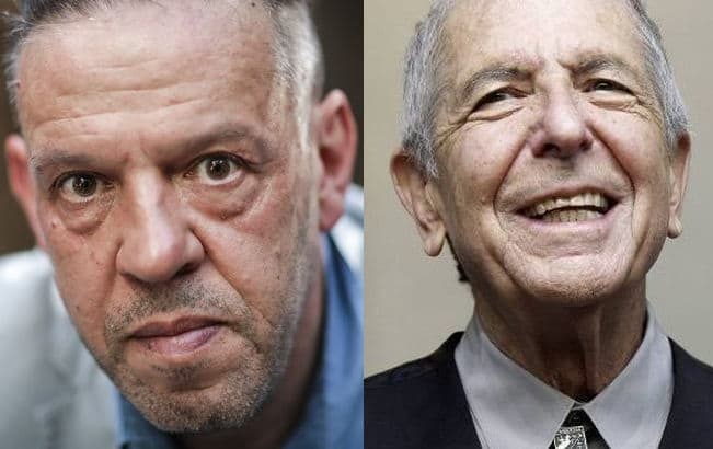 Wellington writer David Cohen / Canadian musician and writer Leonard Cohen