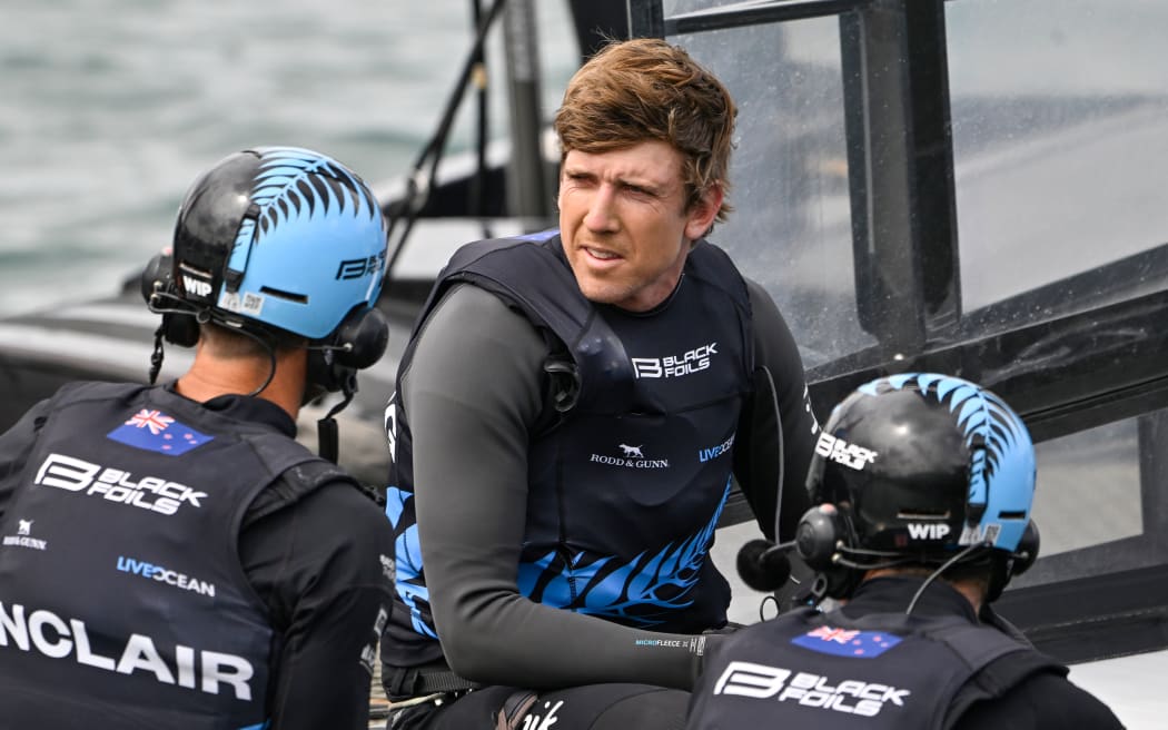 Black Foils skipper Peter Burling.