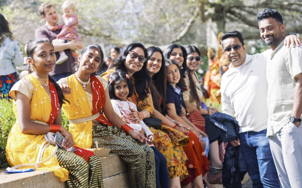 Diwali family, Aotea Square, 11 October