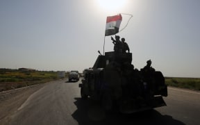 Iraq's counter-terrorism service (CTS) reach al-Sejar village in Iraq's Anbar province, on the boundaries of Fallujah.