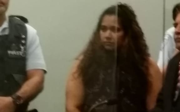 Kasmeer Lata during sentencing at the High Court in Auckland