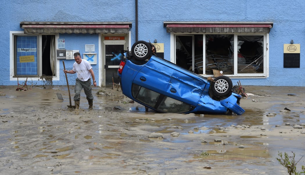 Simbach am Inn in southern Germany, was hit by flooding.