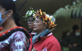 Government officials, Pacific community representatives and Ngāti Whātua Ōrākei gathered at Ōrākei marae in Auckland for the one-year anniversary of the Dawn Raids apology.
