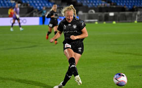 Kelli Brown during the A-League Women match between the Wellington Phoenix and Perth Glory in Auckland in 2023