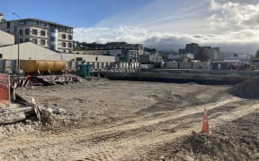 Work at Dunedin Hospital's Inpatient Building site excavation.