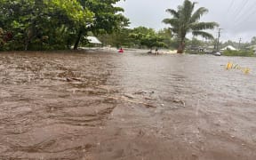 Flooding in Savaii on 8 June 2023.