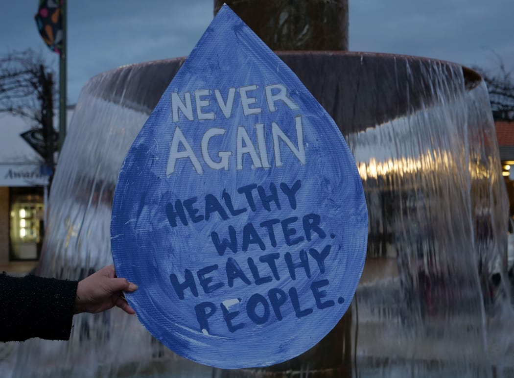 Organisers say the vigil was about raising awareness of safeguarding drinking water.