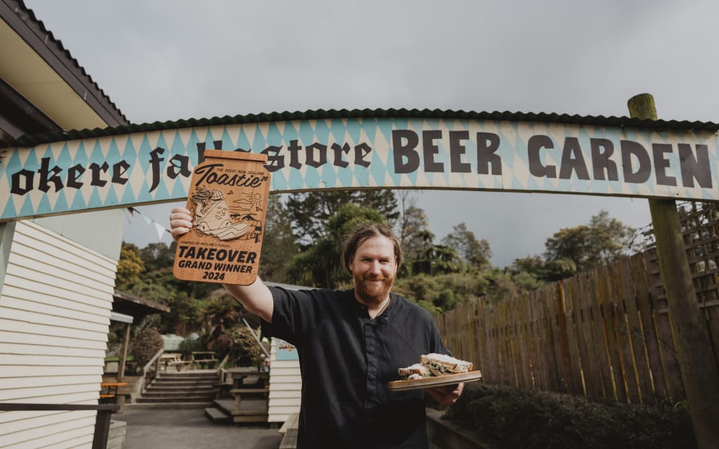 'Figgy in the Middle', a sweet and savoury creation from Rotorua chef Rich Johns, has just been crowned the ultimate champion at this year's Great New Zealand Toastie Takeover.