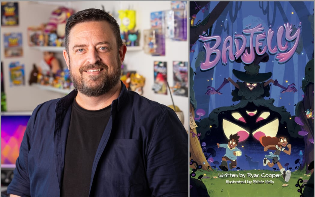 Image of Ryan Cooper of Mukpuddy animation and the Badjelly book cover.