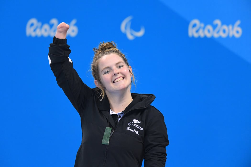 SEPTEMBER 13, 2016 - Swimming : 
Women's 200m Individual Medley SM7 Medal Ceremony 
at Olympic Aquatics Stadium
during the Rio 2016 Paralympic Games in Rio de Janeiro, Brazil.