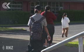 Papatoetoe High School students return to school under lockdown level 3.