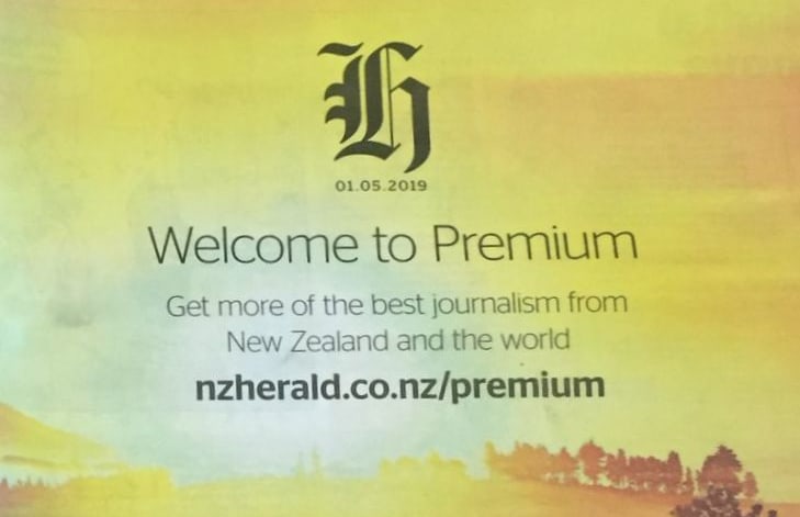 The Herald gives its readers the message that its time to cough up online for the best bits.