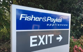 A sign at Fisher & Paykel Appliances' East Tamaki factory, which is set to shut.