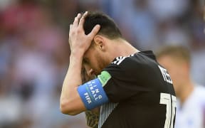 Lionel Messi after missing a penalty.