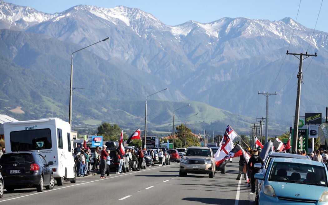 South Island hikoi reaches Kaikōura