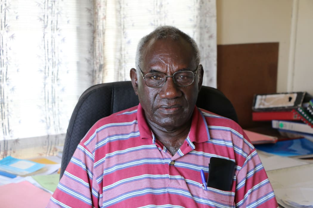 Mark Simutari from the Arawa town council in Bougainville, Papua New Guinea